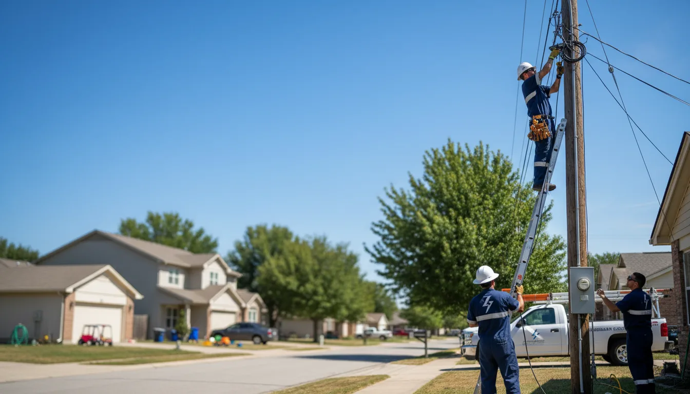 Residential electrician providing installation services in Waldo, KS